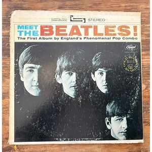 Meet‎ the Beatles! Apple Label LP Stereo ST 2047 W14 Etched Pressing